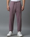 Shop Men's Purple Oversized Joggers-Front