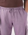 Shop Men's Purple Oversized Plus Size Cargo Joggers