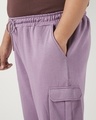 Shop Men's Purple Oversized Plus Size Cargo Joggers