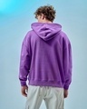 Shop Men's Purple Oversized Plus Size Hoodies-Full