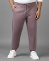 Shop Men's Purple Oversized Plus Size Joggers-Front