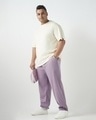 Shop Men's Purple Oversized Plus Size Joggers-Full