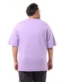 Shop Men's Purple Oversized Plus Size T-shirt-Design