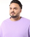 Shop Men's Purple Oversized Plus Size T-shirt