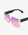 Shop Men's Purple & Pink Oversized Polarised Lens Gradient Sunglasses