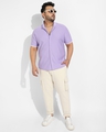 Shop Men's Purple Oversized Shirt-Design