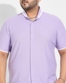 Shop Men's Purple Oversized Shirt-Full