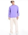 Shop Men's Purple Oversized Sweatshirt