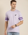 Shop Men's Purple  Oversized T-Shirt-Front