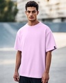 Shop Men's Purple Oversized T-shirt-Front