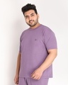 Shop Men's Purple Plus Size T-shirt-Design