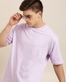 Shop Men's Purple Oversized T-shirt-Full