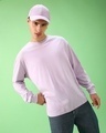 Shop Men's Purple Oversized T-shirt-Front