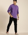 Shop Men's Purple Oversized T-shirt-Full