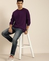 Shop Men's Purple Oversized T-shirt-Full