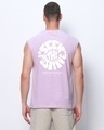 Shop Men's Purple Peace Seeker Graphic Printed Boxy Fit Vest-Design