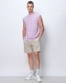 Shop Men's Purple Peace Seeker Graphic Printed Boxy Fit Vest-Full