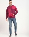 Shop Men's Purple & Pink Color Block Hoodies