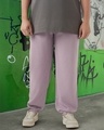 Shop Men's Purple Plus Size Textured Joggers-Front