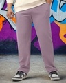 Shop Men's Purple Plus Size Textured Oversized Parachute Pants-Front