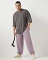 Shop Men's Purple Plus Size Textured Joggers-Full