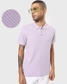 Shop Men's Purple Polo T-shirt-Front