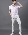 Shop Men's Purple All Over Printed Slim Fit Shirt