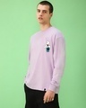 Shop Men's Purple Reckless Graphic Printed Oversized T-shirt-Design