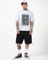 Shop Men's Lavender Retro Beats Graphic Printed Oversized T-shirt