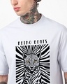 Shop Men's Lavender Retro Beats Graphic Printed Oversized T-shirt