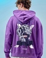 Shop Men's Purple Riot XXX tentican Graphic Printed Oversized Hoodies-Front