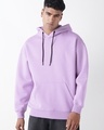 Shop Men's Purple Rose Oversized Hoodies-Front