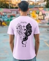 Shop Men's Purple Seek Balance Graphic Printed T-shirt-Front