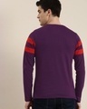 Shop Men's Purple Striped T-shirt