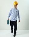 Shop Men's Baby Lavender Super Loose Fit T-shirt-Full
