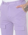 Shop Men's Purple Tapered Fit Chinos-Full