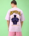 Shop Men's Purple Tchalia Graphic Printed Oversized T-shirt-Front
