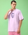 Shop Men's Purple Tchalia Graphic Printed Oversized T-shirt-Design