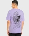 Shop Men's Purple The Warrior King Graphic Printed Oversized T-shirt-Design