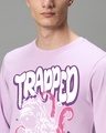 Shop Men's Purple Trapped Graphic Printed T-shirt