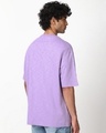 Shop Men's Purple Tripping Graphic Printed Oversized T-shirt-Full