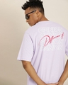 Shop Men's Purple Typography Oversized T-shirt-Design