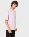 Shop Men's Purple Typography Relaxed Fit T-shirt-Full