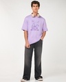 Shop Men's Purple Uparwala Graphic Printed Oversized T-shirt