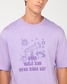 Shop Men's Purple Uparwala Graphic Printed Oversized T-shirt