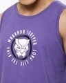 Shop Men's Purple Wakanda Forever Chest Printed Vest