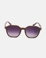 Shop Men's Purple Wayfarer Polarised Lens Sunglasses-Design