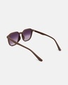 Shop Men's Purple Wayfarer Polarised Lens Sunglasses