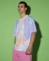 Shop Men's Purple & White Tie & Dye Oversized T-shirt-Design