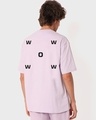 Shop Men's Purple BWKF Wow Typography Oversized T-shirt-Design